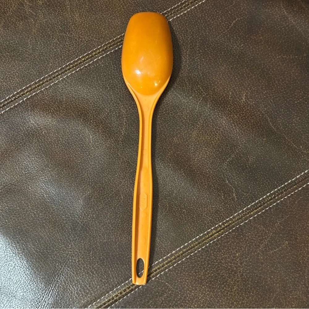 Vintage Foley Orange ‎ Nylon Plastic Serving Kitchen Spoon 11